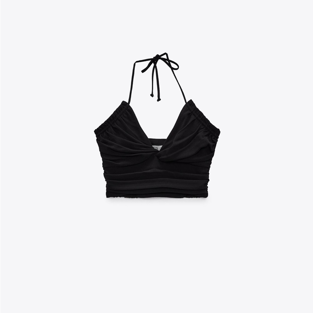 Zara crop top black